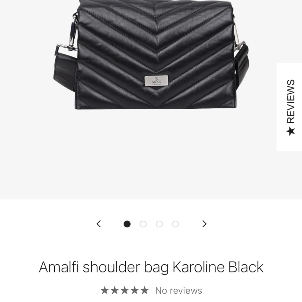 Elegant Black Quilted Crossbody Bag with Geometric Strap